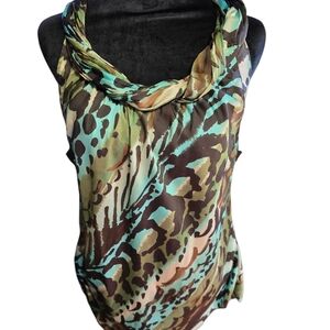 dressbarn Multicolor Sleeveless Blouse